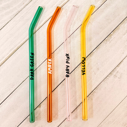 Bent Glass Straws