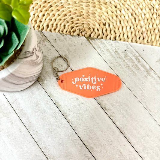 Positive Vibes Keychain