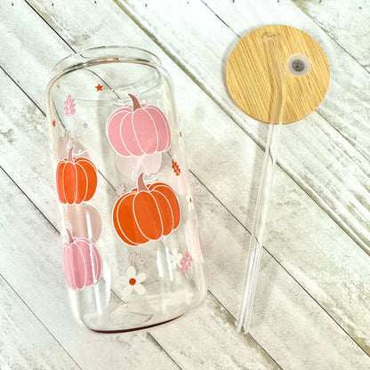 Pumpkins and Flowers Cup