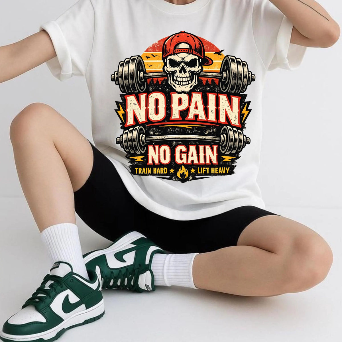 No Pain No Gain Vintage Sublimation