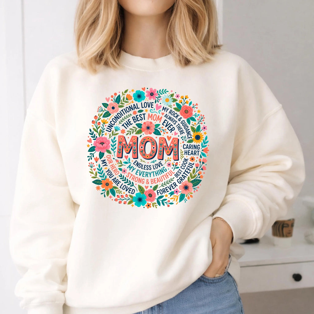 Girl Mom Cute Floral Quote