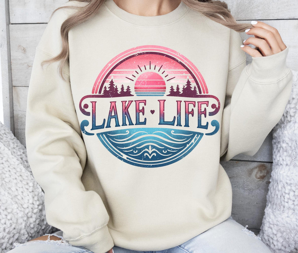 Lake Life Adventure Sunset Tee