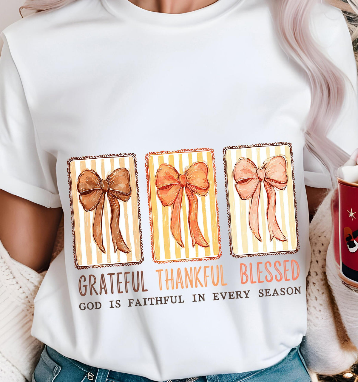 Blessed Grateful Thankful Boho