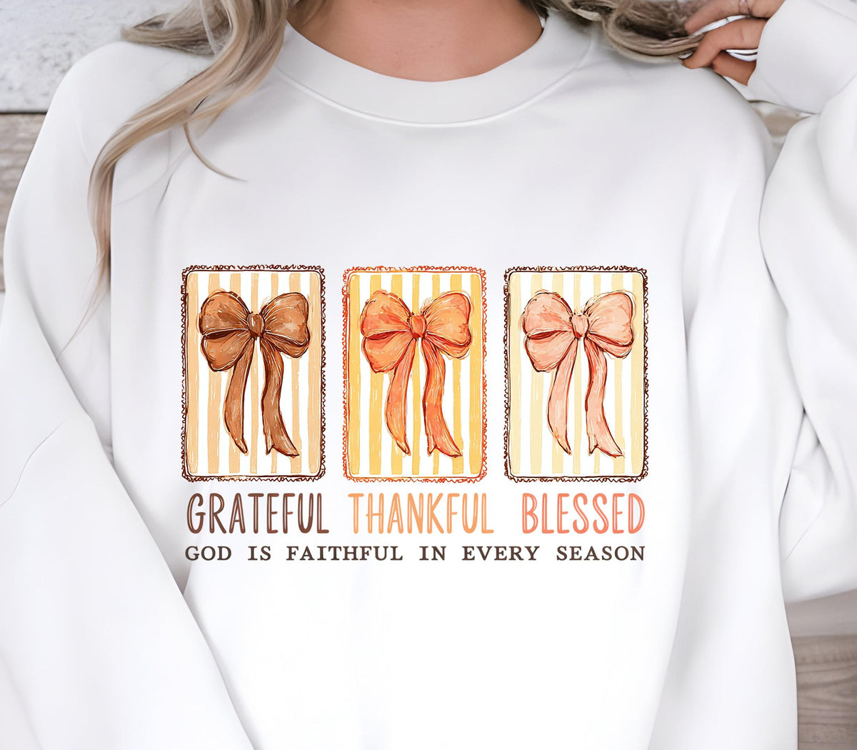 Blessed Grateful Thankful Boho