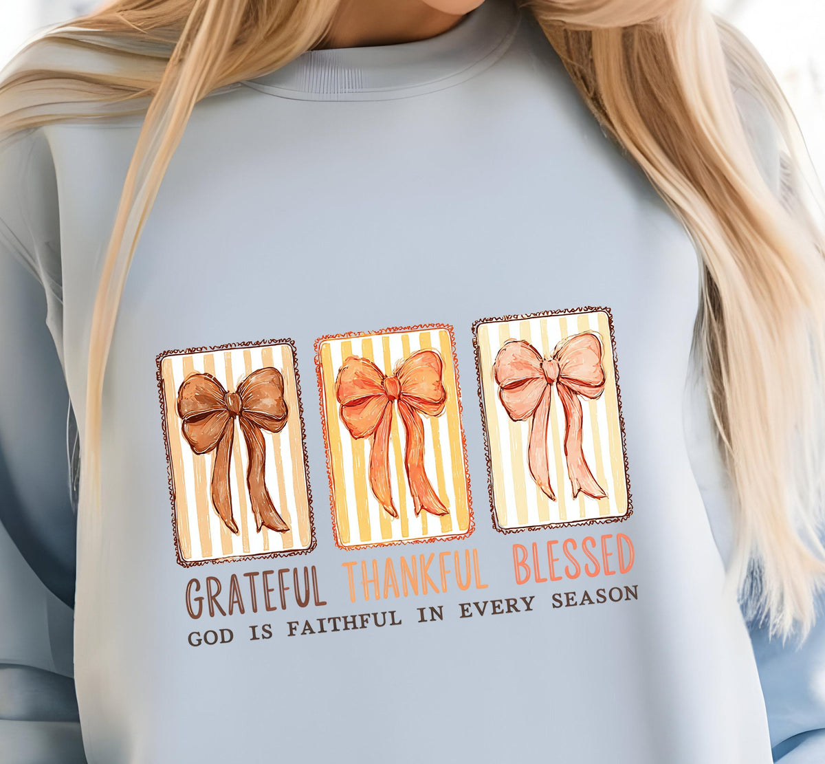 Blessed Grateful Thankful Boho