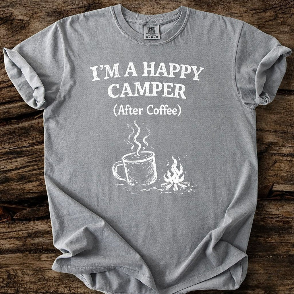 Camping Happy Camper Groovy Quote