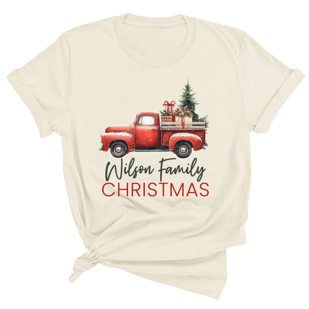Christmas Vibes Vintage Truck Tee