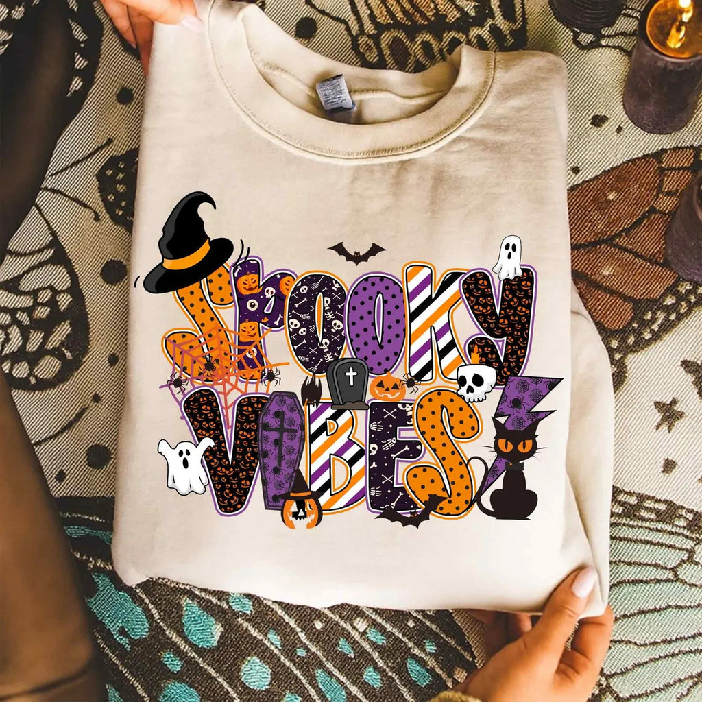 Halloween Spooky Vibes Retro Sublimation