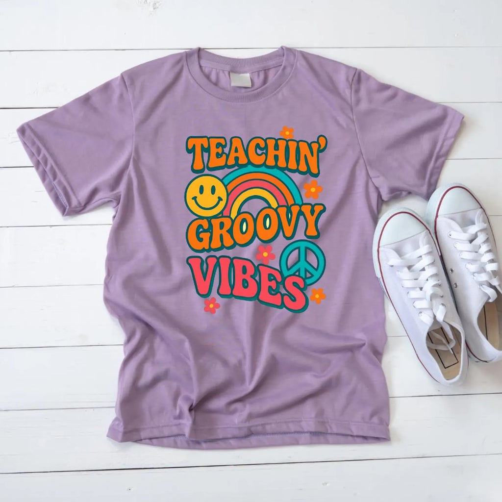 Back To School Teacher Vibes Groovy