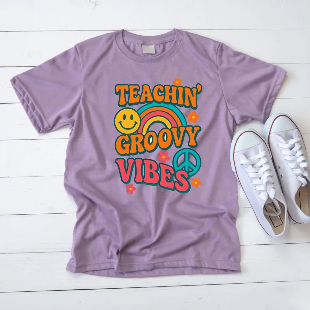 Back To School Teacher Vibes Groovy