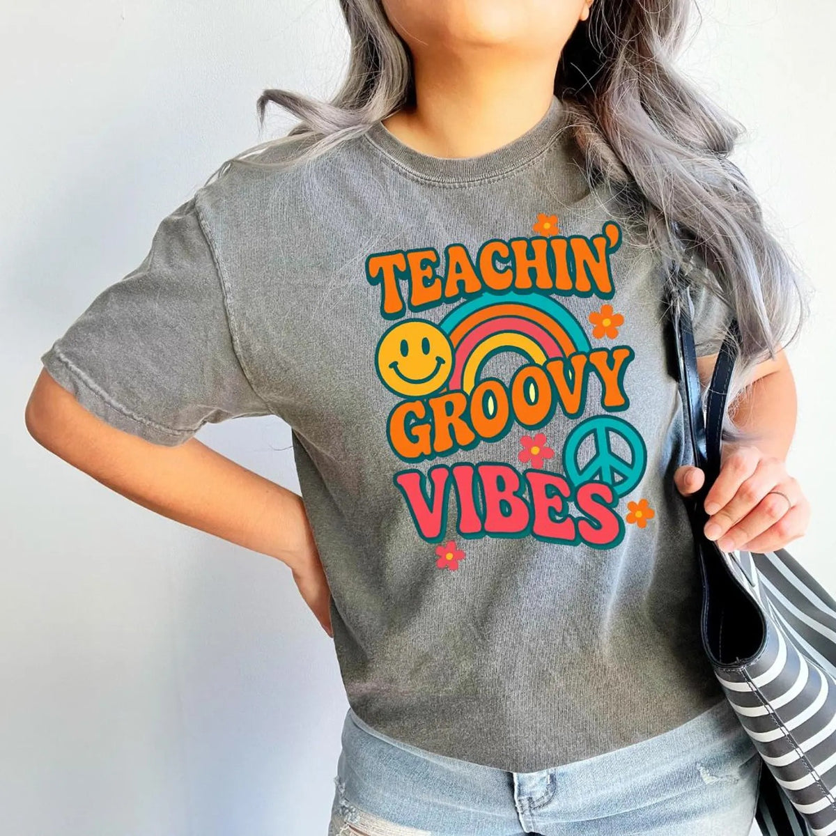 Back To School Teacher Vibes Groovy